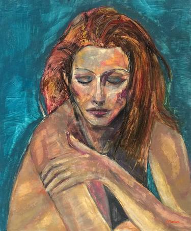 Original Expressionism People Paintings by Monor Arts