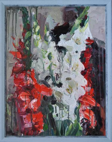 Original Abstract Floral Painting by Nataliya Chorna