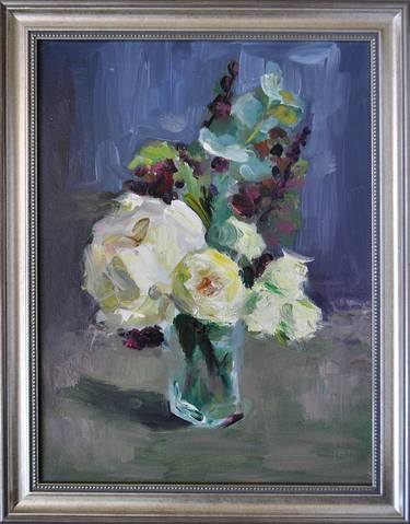 Original Impressionism Floral Painting by Nataliya Chorna