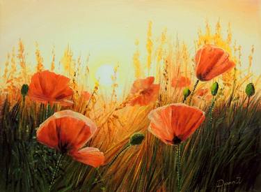 Print of Realism Floral Paintings by Diana Janson
