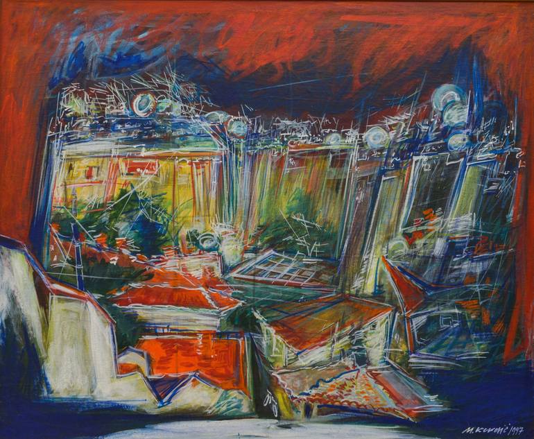 Red view Painting by Milinko Kokovic | Saatchi Art