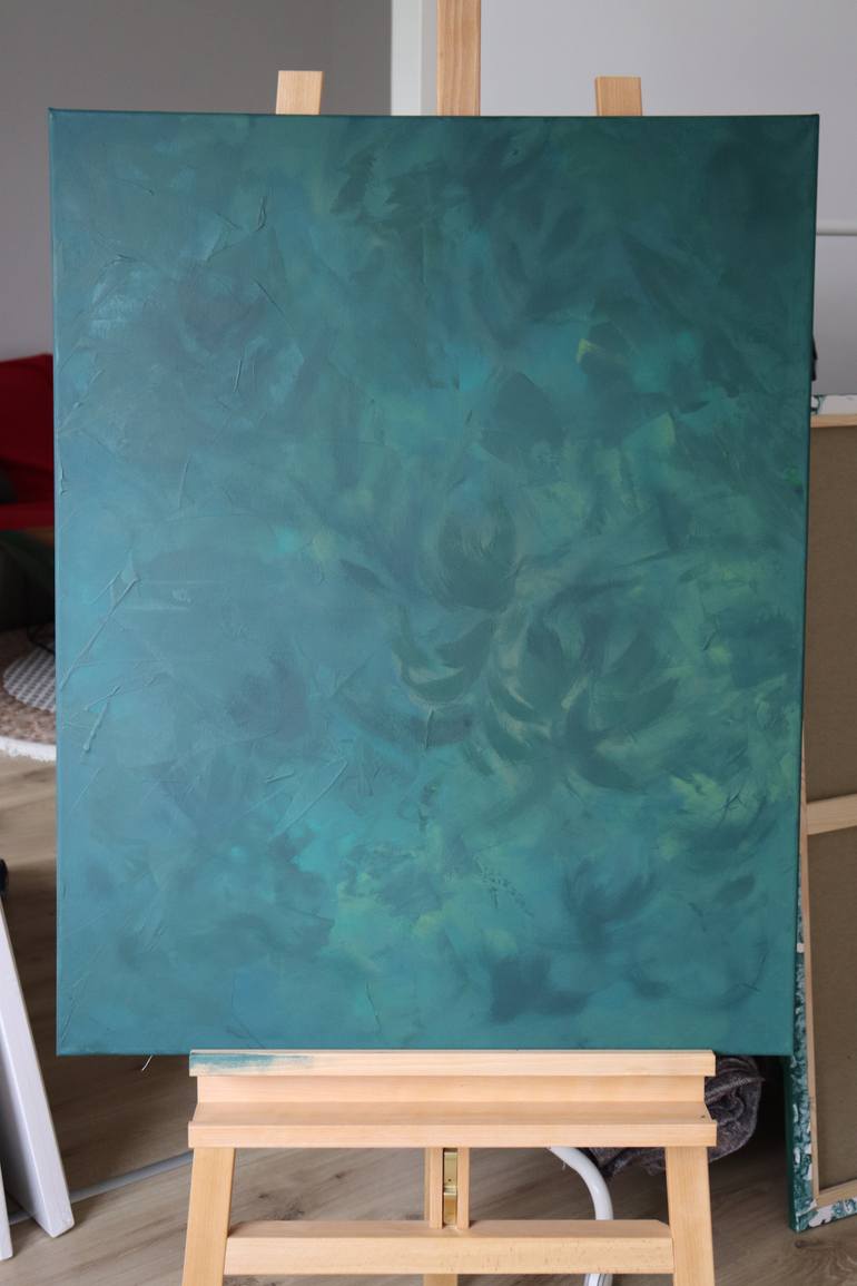 Original Abstract Expressionism Abstract Painting by Maya Salamatova