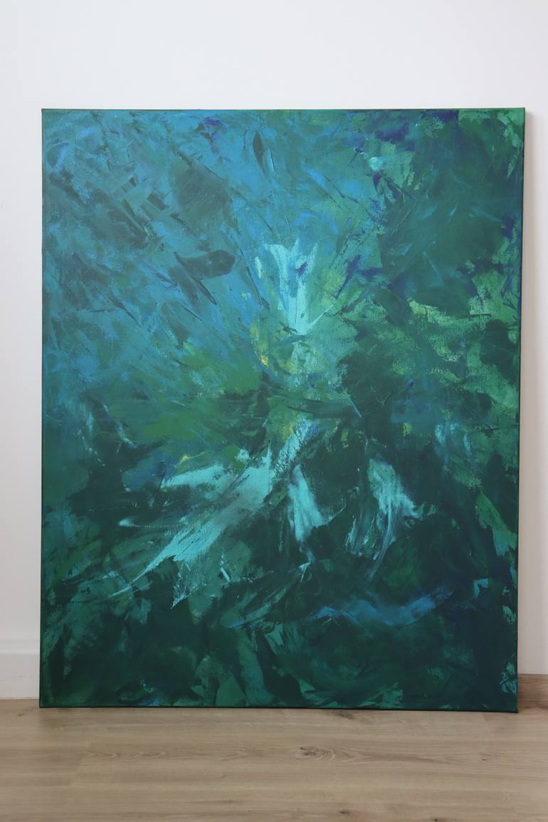 Original Abstract Expressionism Abstract Painting by Maya Salamatova