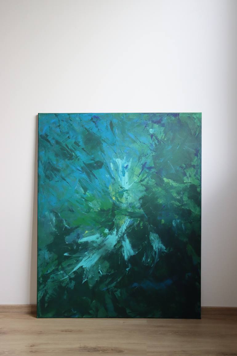 Original Abstract Expressionism Abstract Painting by Maya Salamatova