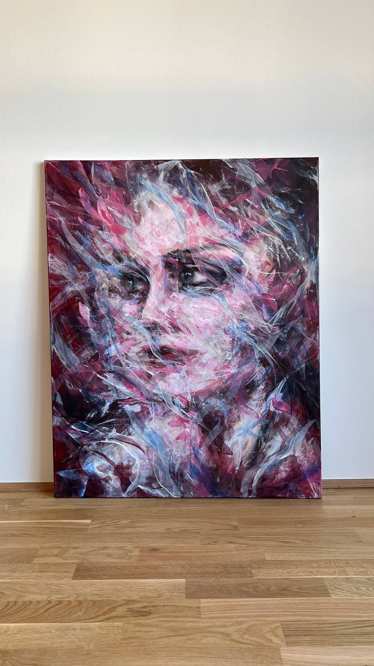Original Abstract People Painting by Maya Salamatova
