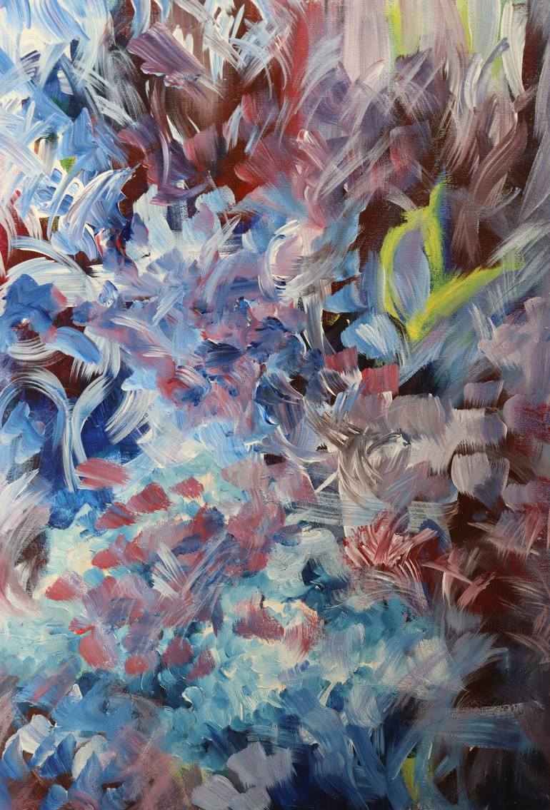 Original Impressionism Abstract Painting by Maya Salamatova