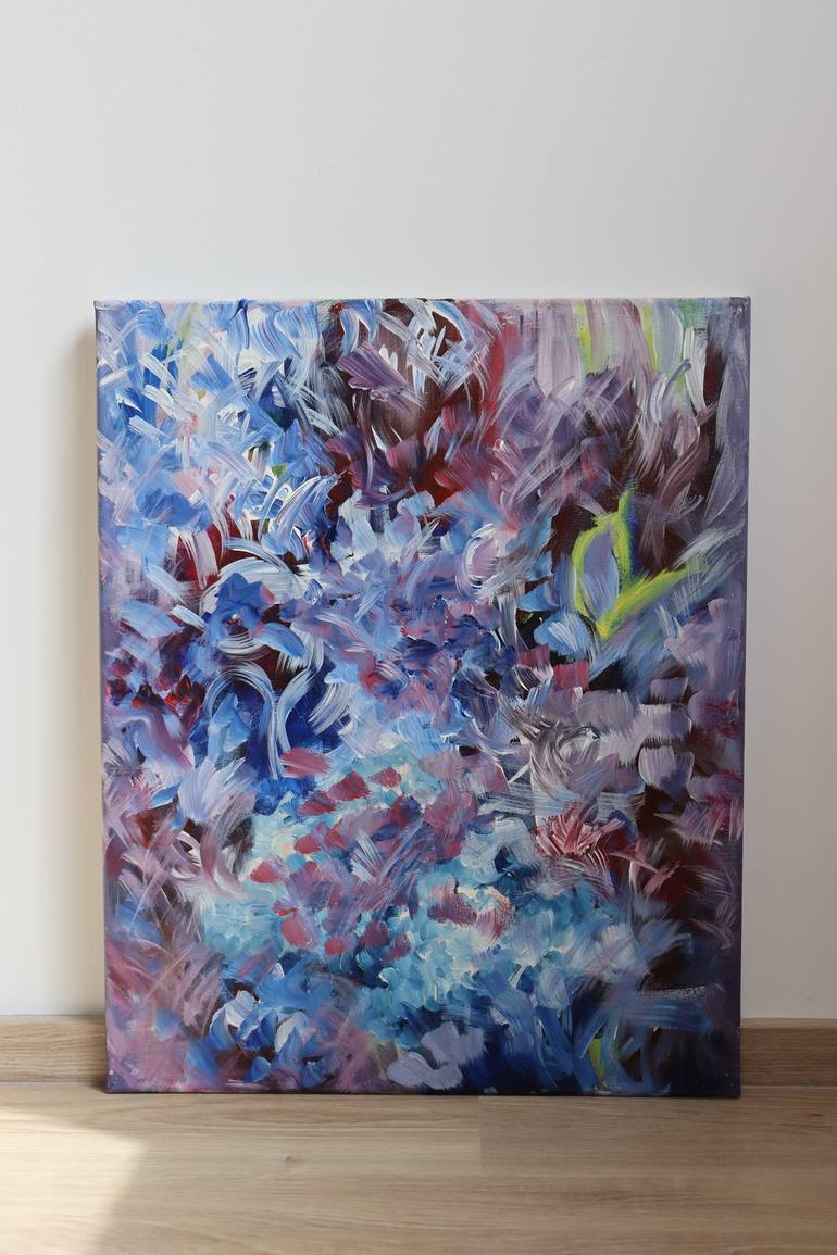 Original Impressionism Abstract Painting by Maya Salamatova