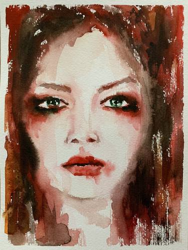 Print of Portrait Paintings by Maya Salamatova