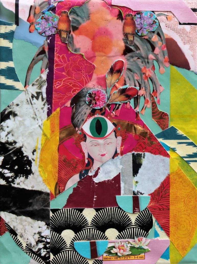 Keeper of my inner peace Collage by Dany Klotz | Saatchi Art