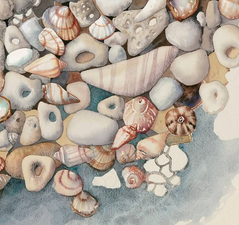 Original Figurative Seascape Painting by Olga Suslova
