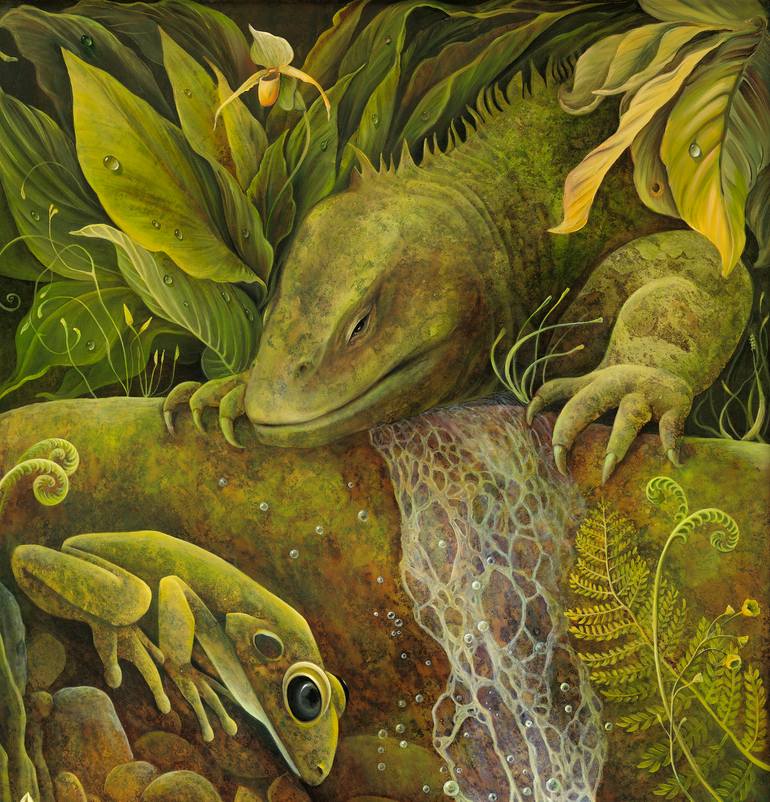 Original Figurative Animal Painting by Olga Suslova