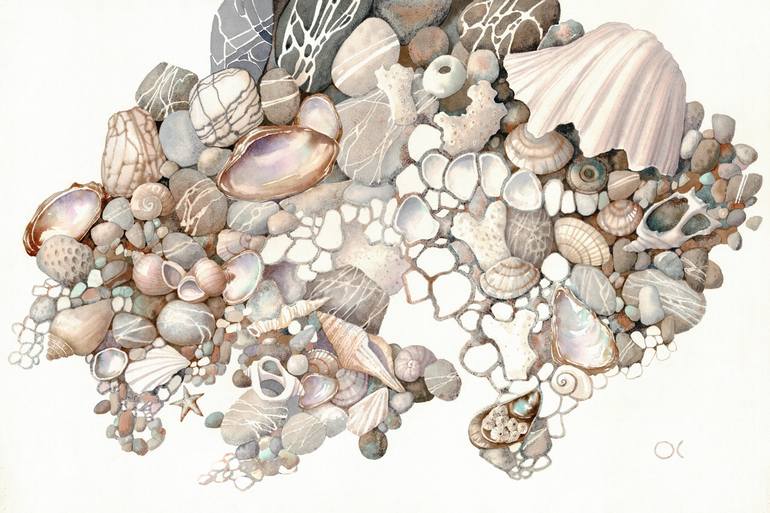 Print of Figurative Beach Paintings by Olga Suslova