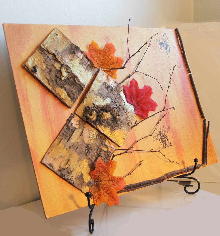 Original Abstract Nature Collage by Sasha Isakova