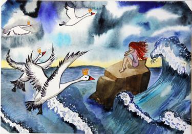 Print of Folk Fantasy Paintings by Sasha Isakova