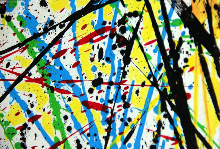 Original Abstract Expressionism Abstract Painting by Sasha Isakova