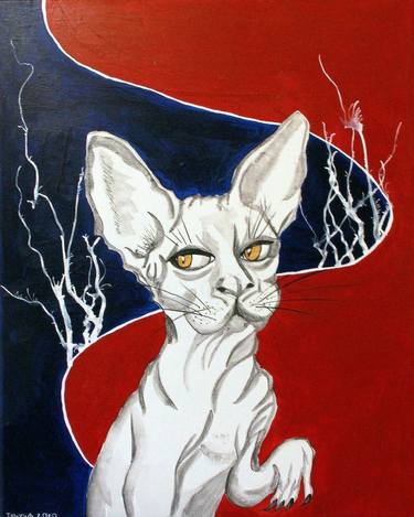 Print of Cats Paintings by Sasha Isakova