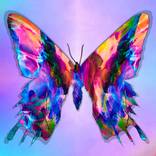 Abstract Liquid Butterfly by Christopher Brown