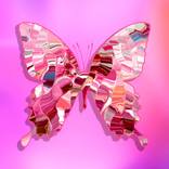 Abstract Butterfly Pink by Christopher Brown