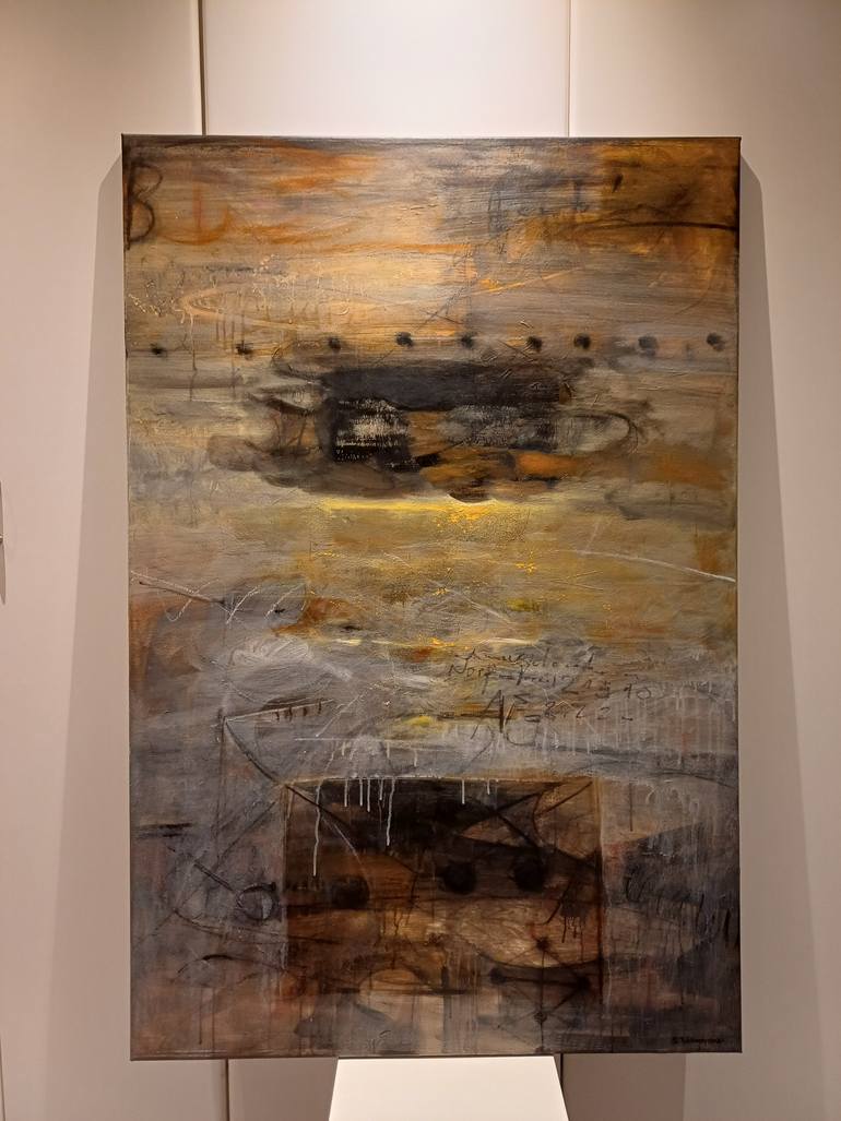 Original Abstract Expressionism Abstract Painting by Svitlana Tykhomyrova