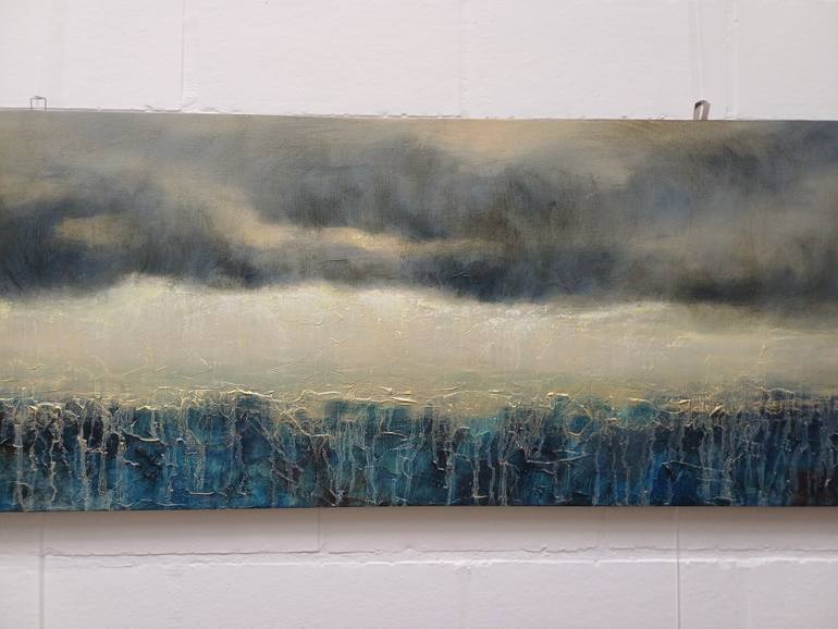 Original Abstract Seascape Painting by Svitlana Tykhomyrova