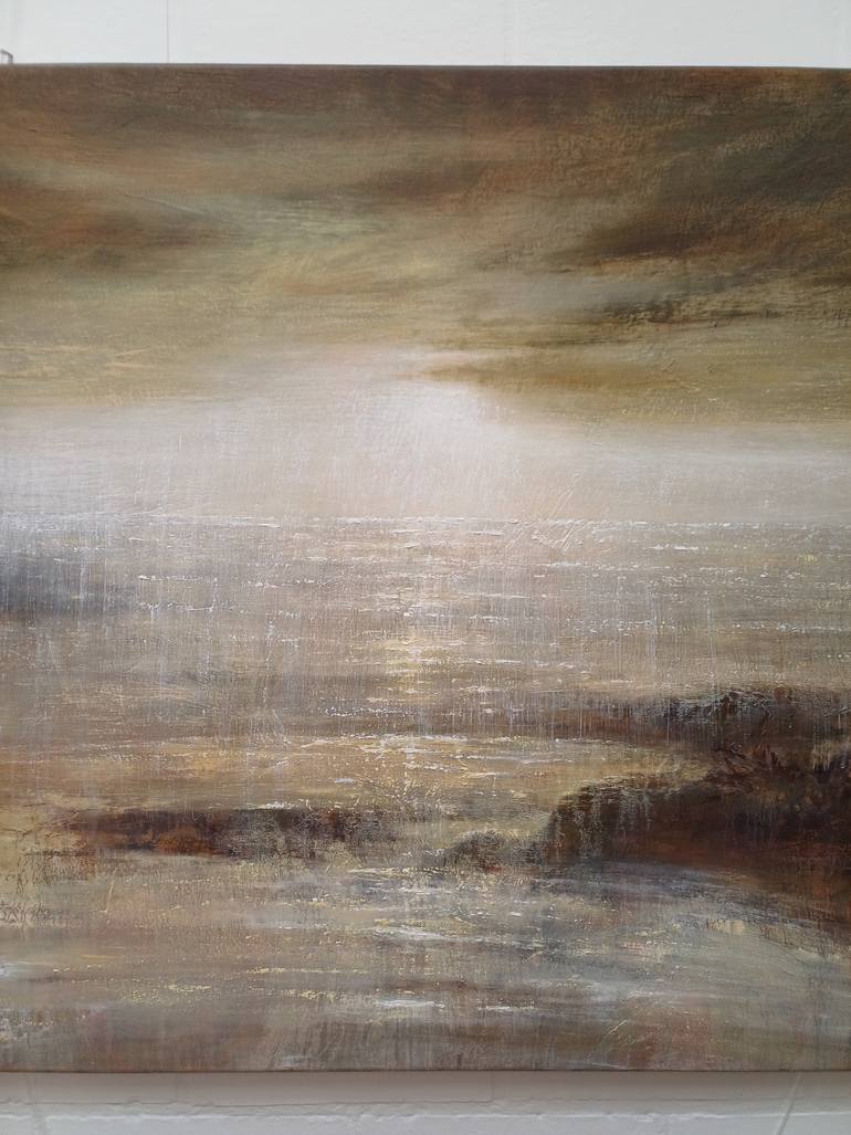 Original Abstract Landscape Painting by Svitlana Tykhomyrova