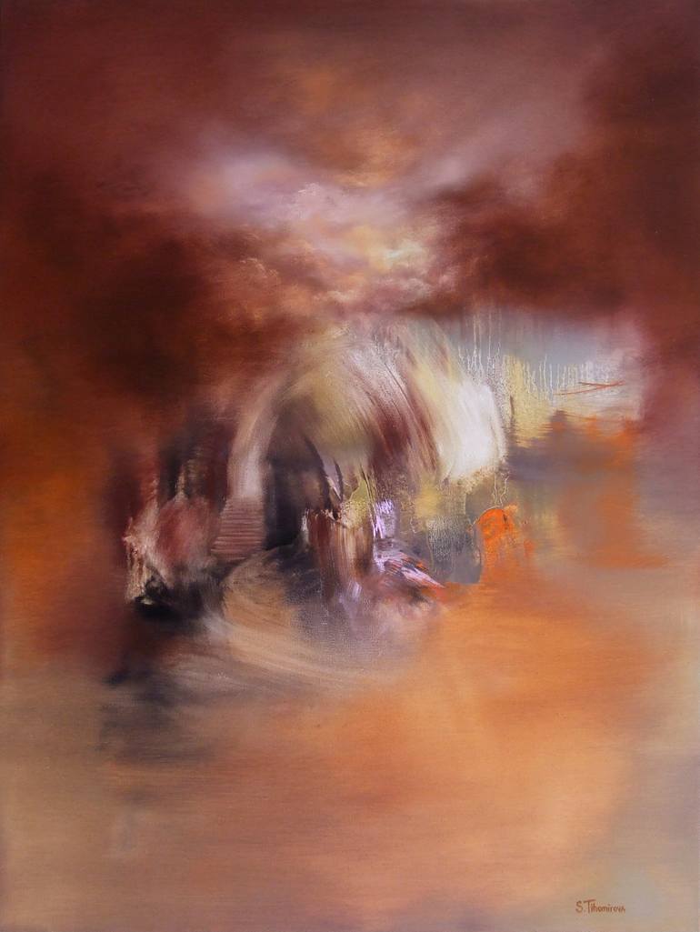 Original Fine Art Abstract Paintings by Svitlana Tykhomyrova