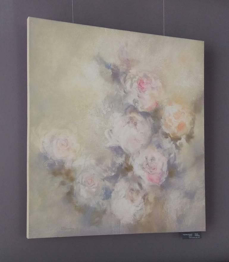 Original Figurative Floral Painting by Svitlana Tykhomyrova