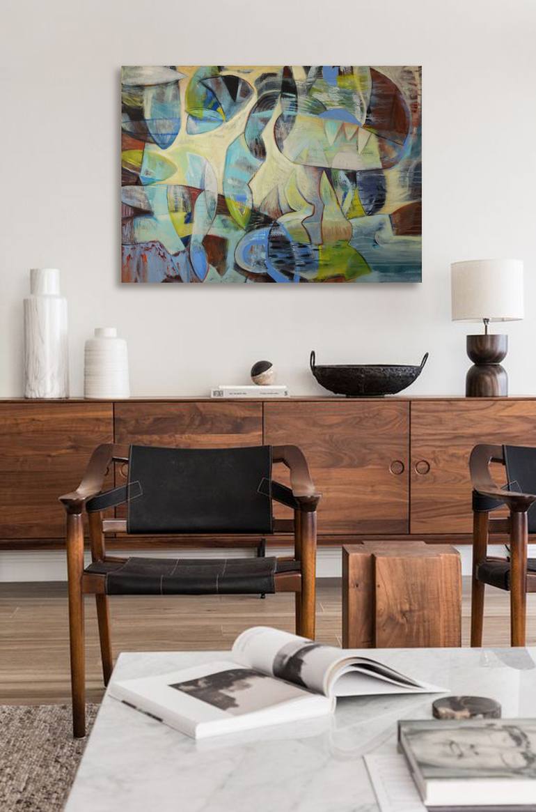 Original Abstract Expressionism Abstract Painting by Svitlana Tykhomyrova