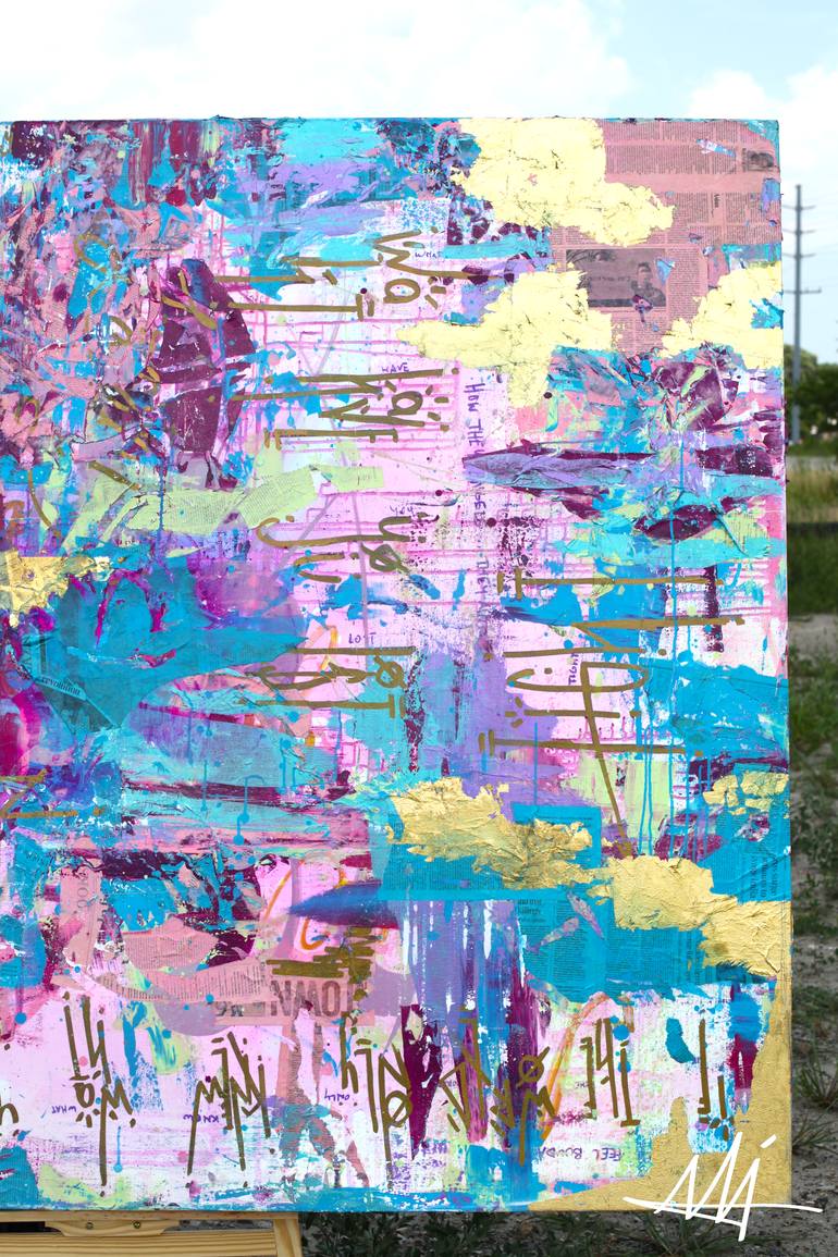 Original Abstract Expressionism Abstract Painting by André Rize