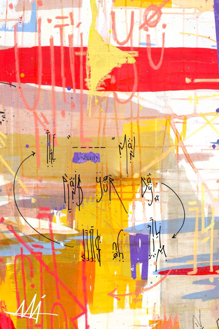Original Abstract Expressionism Abstract Painting by André Rize