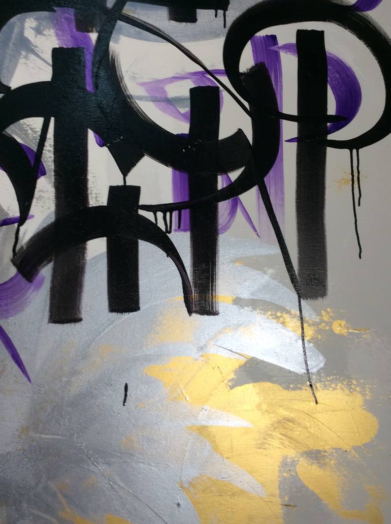 Original Abstract Expressionism Abstract Painting by André Rize