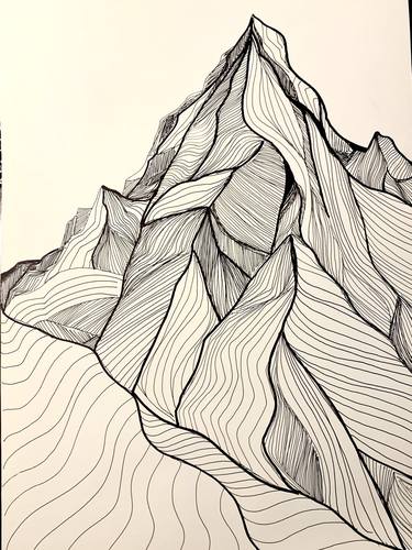Print of Abstract Landscape Drawings by vero lezama