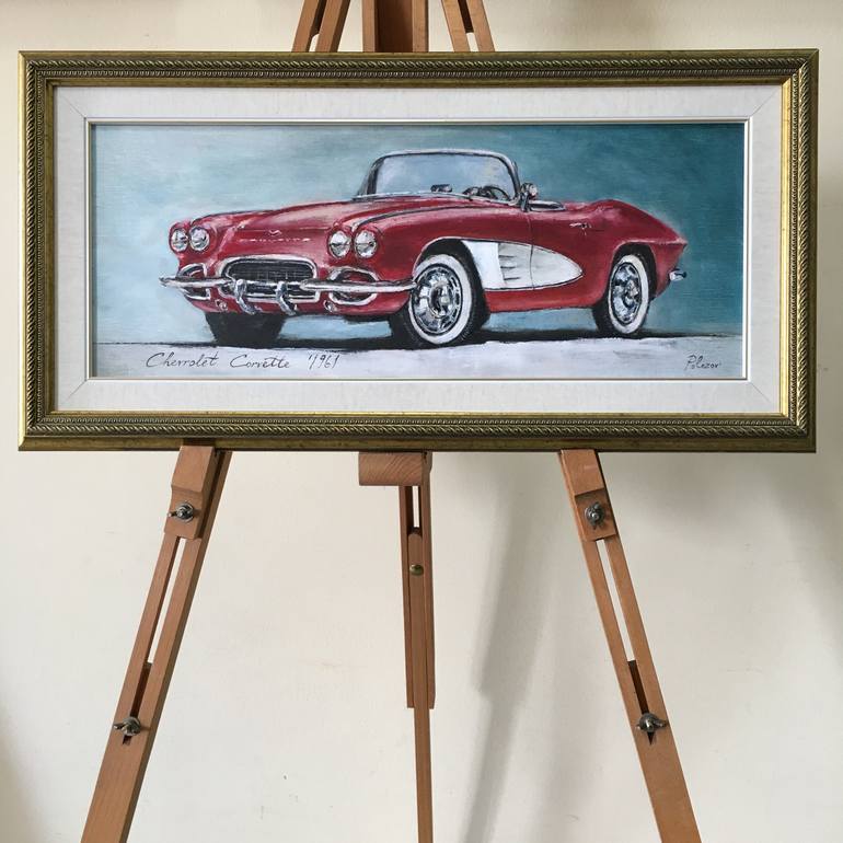Original Impressionism Transportation Painting by Andrii Polozov