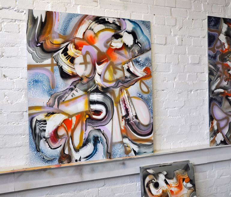 Original Abstract Expressionism Abstract Painting by Simon Millgate