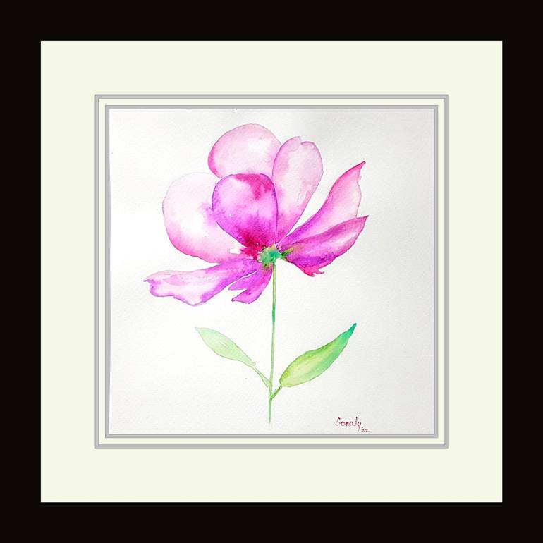Original Conceptual Floral Painting by Sonaly Gandhi
