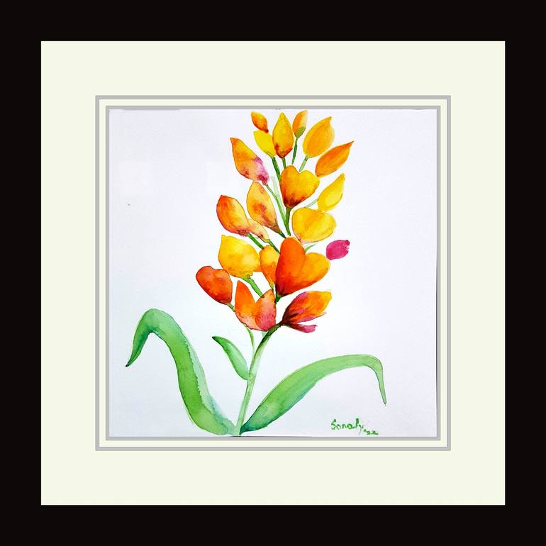 Original Conceptual Floral Painting by Sonaly Gandhi