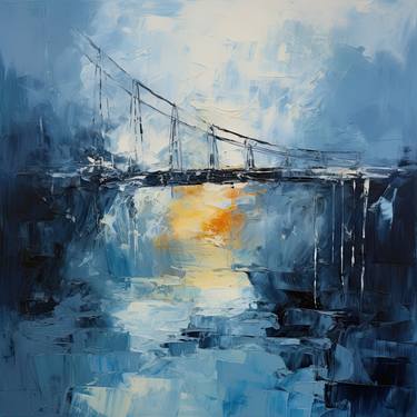Original Abstract Expressionism Abstract Painting by Ernest Agoba