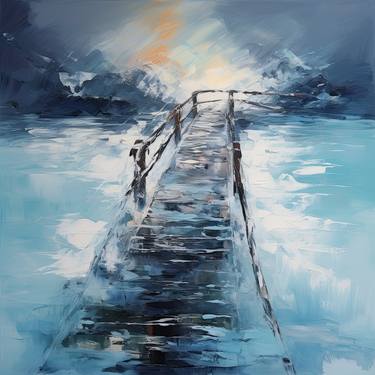 Original Abstract Expressionism Abstract Painting by Ernest Agoba