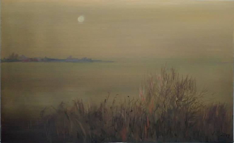 Original Expressionism Landscape Painting by Victoria Valuk