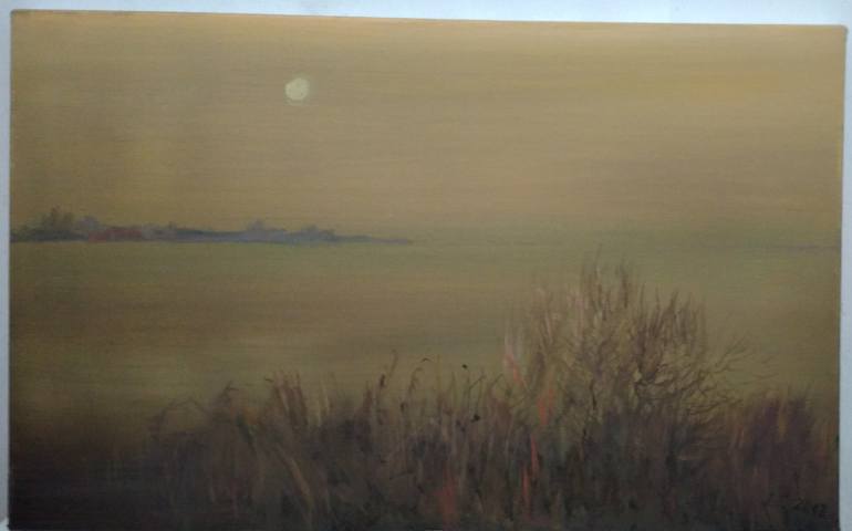 Original Expressionism Landscape Painting by Victoria Valuk
