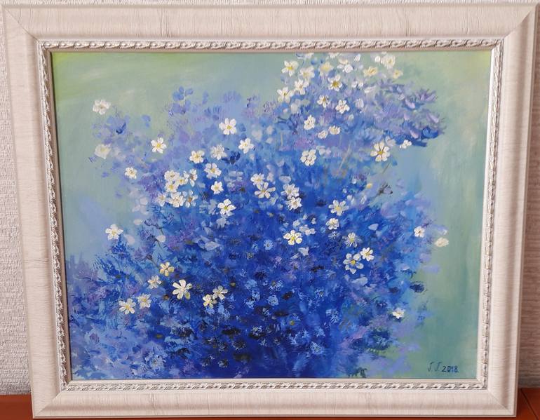 Original Fine Art Floral Painting by Victoria Valuk