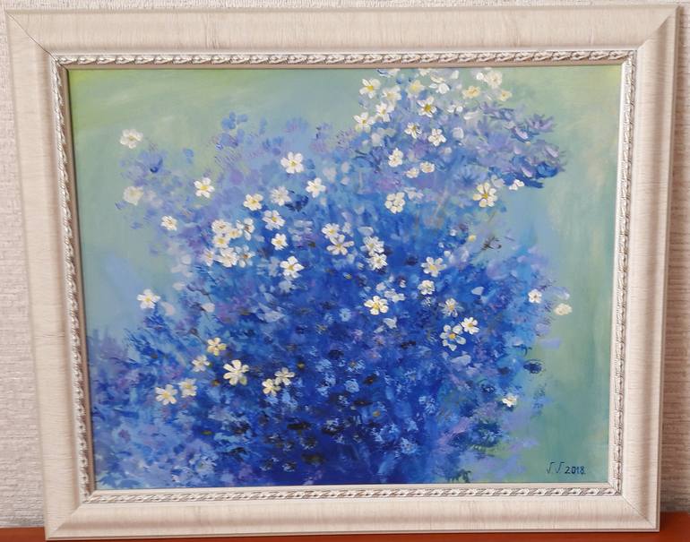 Original Fine Art Floral Painting by Victoria Valuk