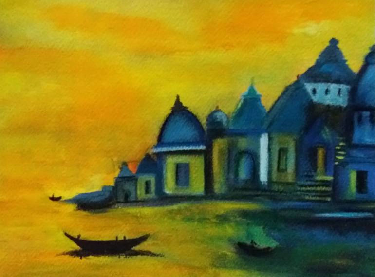 Benaras Painting by gunjan saxena | Saatchi Art