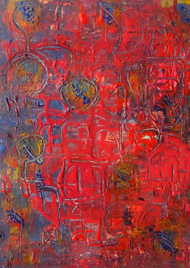 Original Abstract Expressionism Abstract Paintings by gunjan saxena