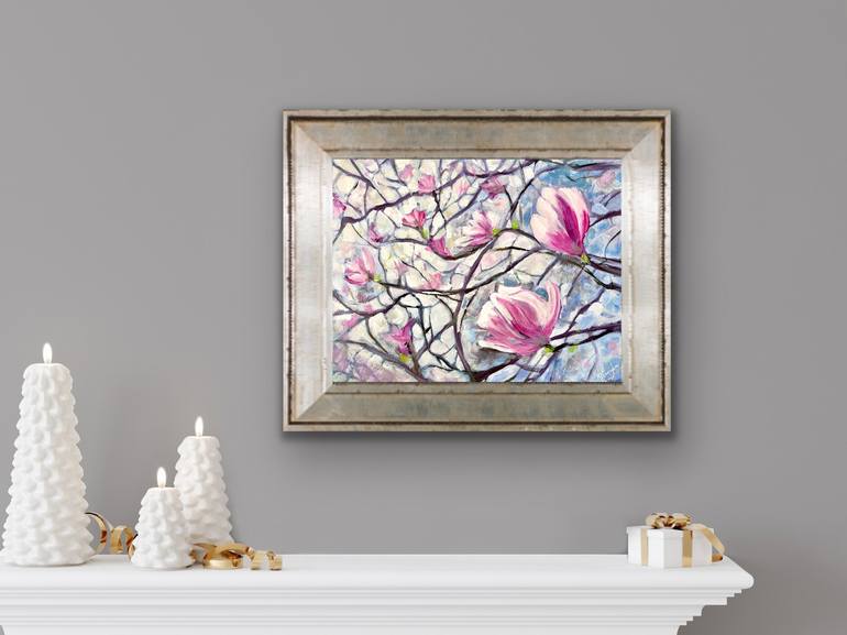 Original Abstract Floral Painting by Patty Donoghue