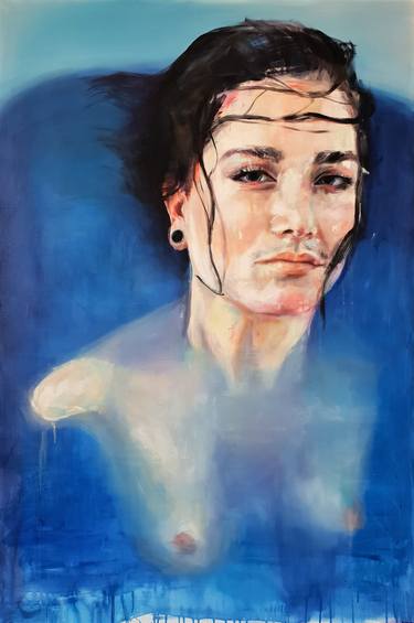 Original Portrait Painting by Marie-Charlotte Nouza