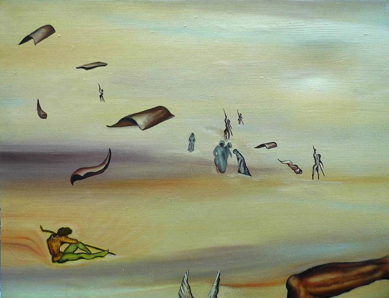 Original Surrealism Pop Culture/Celebrity Painting by Pierre-Jean Lievaux