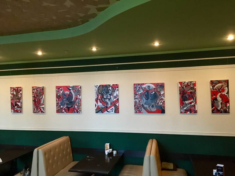 Original Cubism Music Painting by Lana  Dobrogorskaya