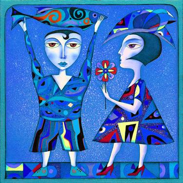 Original Pop Art Fantasy Mixed Media by Wlad Safronow