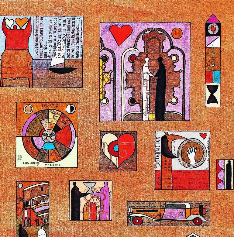 Original World Culture Mixed Media by Wlad Safronow